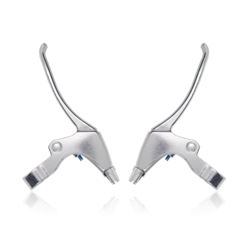 CNC رافعة فرامل دراجة CNC، رافعة فرامل مقود دراجة جبلية لـ MTB، فضي - Image 5